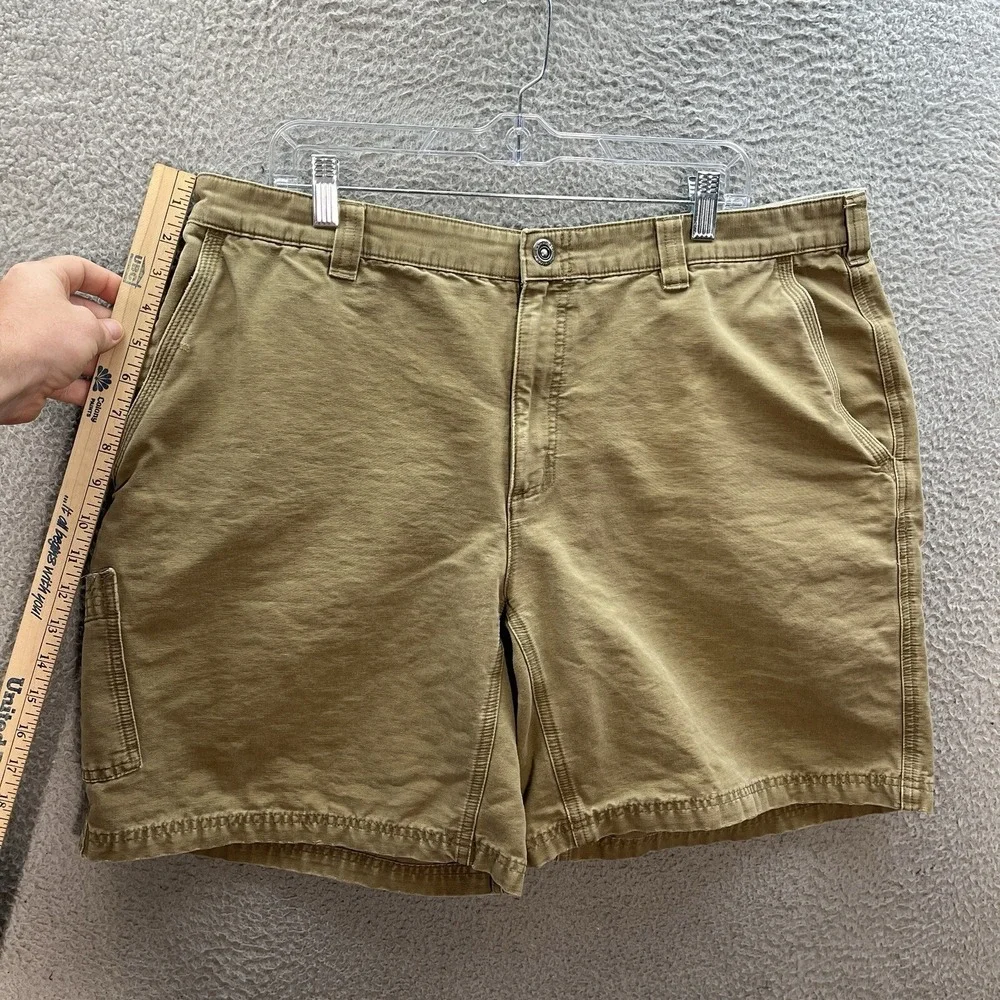 Columbia Shorts Mens 40 Tan Duck Canvas Utility Outdoors Hiking Camping Workwear
